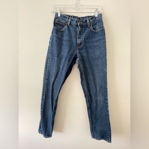 Vintage LL Bean Denim Jeans Size 8 straight leg mom jean high rise